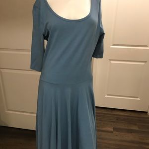 Lularoe Nicole solid blue 2XL